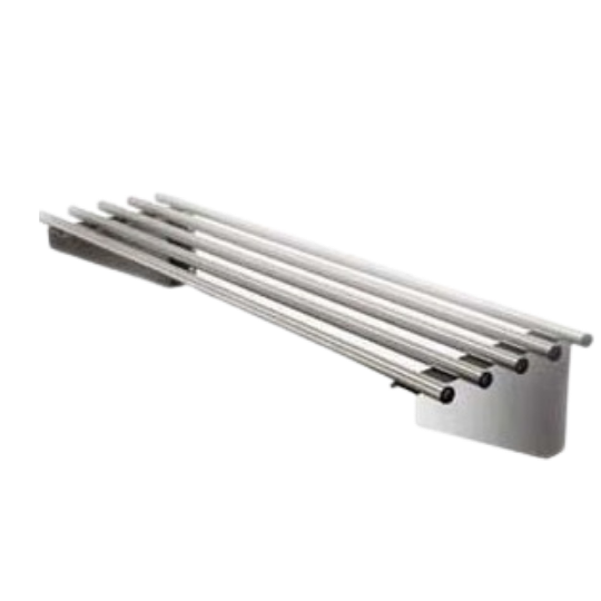 Prateleira de inox para cozinha industrial