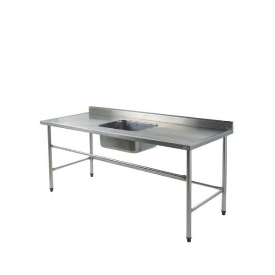 Pia de aço inox para cozinha industrial
